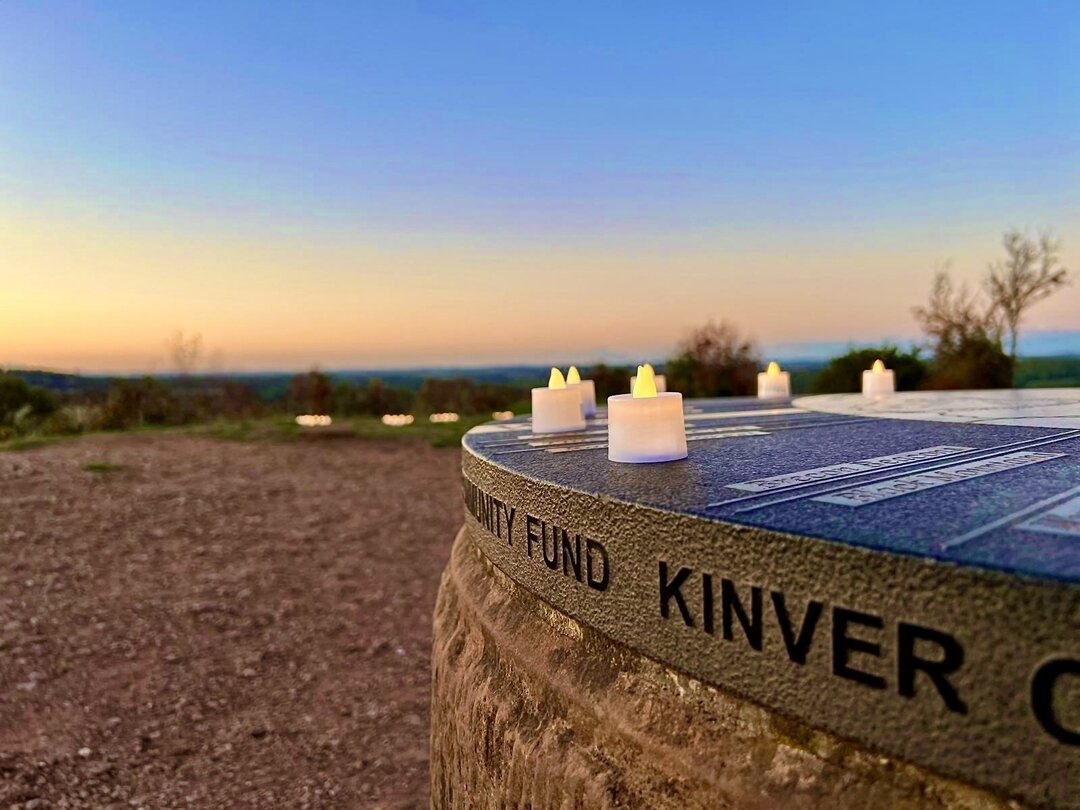 candles at the edge of light walk