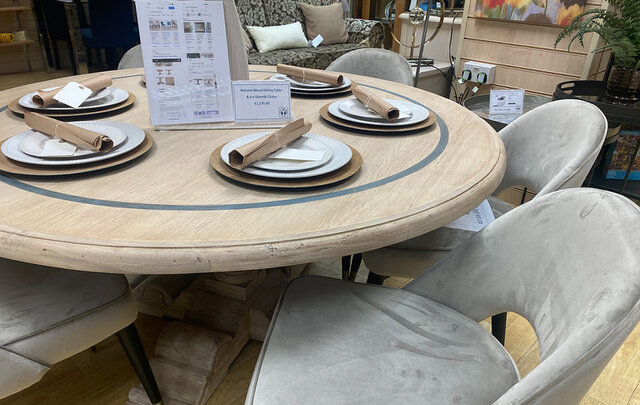 Donated table and chairs