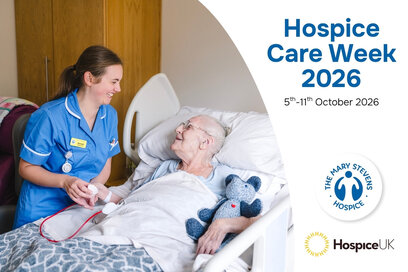 The Mary Stevens Hospice 'Hospice Care Week 2026' branding