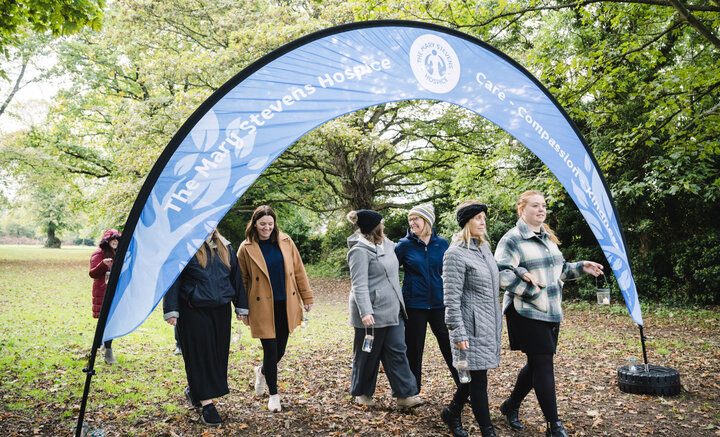 Fundraisers at an event